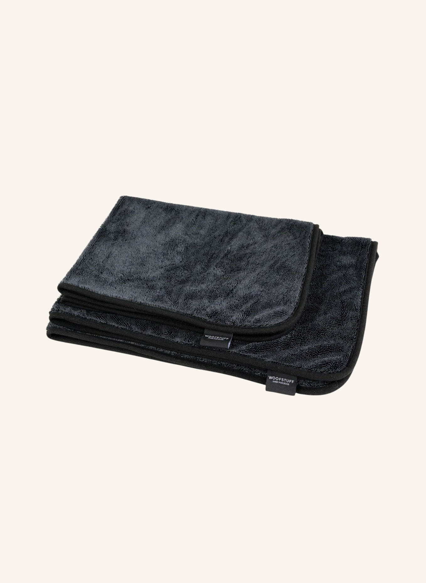 WOOFSTUFF Hundehandtuch SUPER FLOR TURBO DRY: DUNKELGRAU