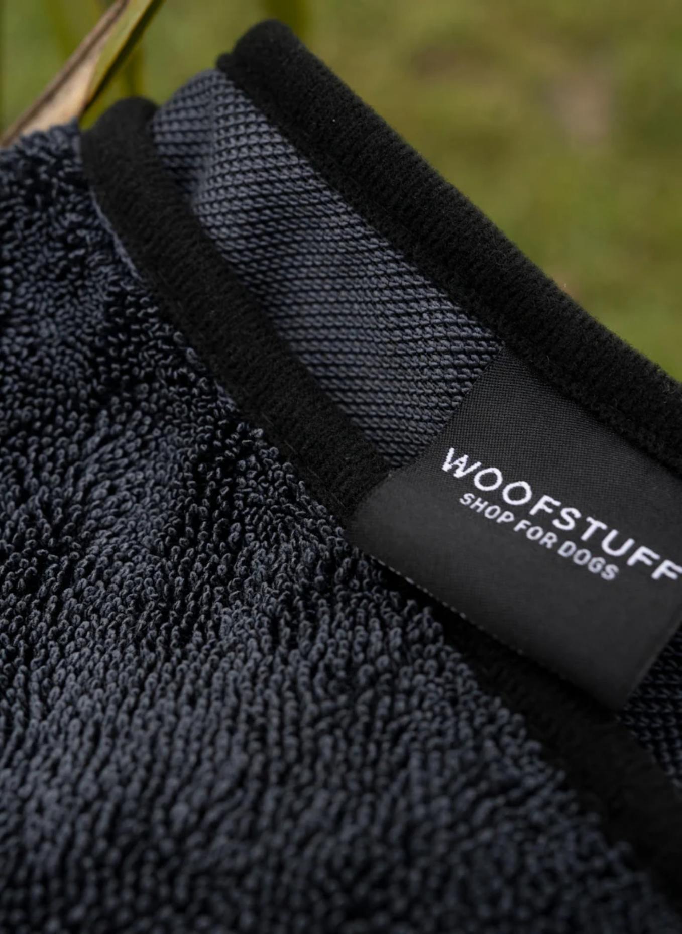 WOOFSTUFF Hundehandtuch SUPER FLOR TURBO DRY: DUNKELGRAU