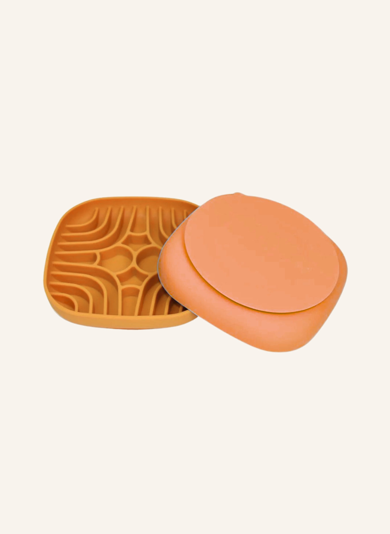 WOOFSTUFF Schleckmatte & Slow Feeder TASTY: DUNKELORANGE