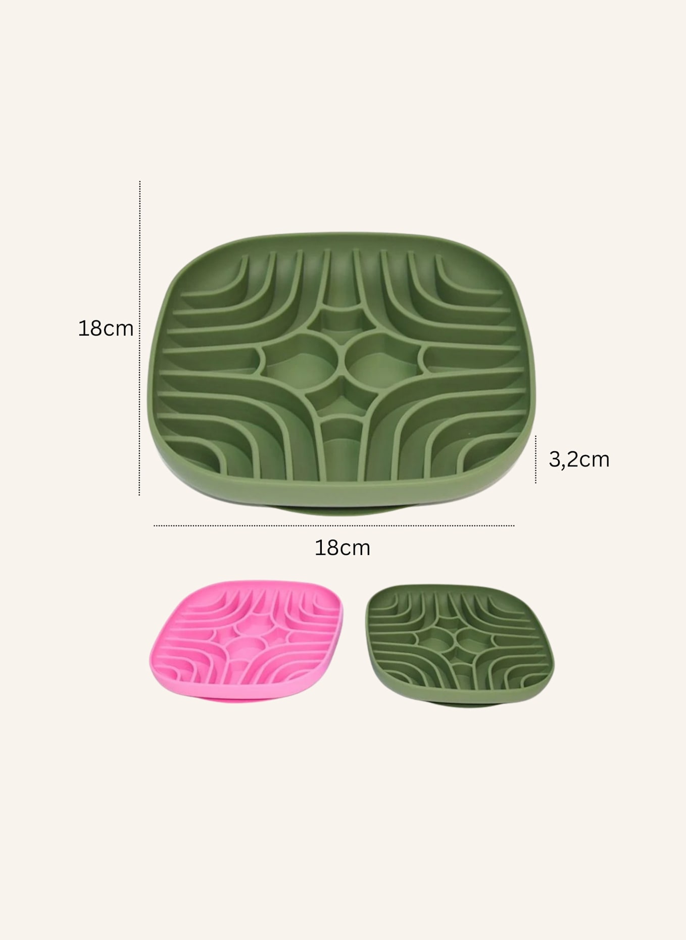 WOOFSTUFF Schleckmatte & Slow Feeder TASTY: OLIV