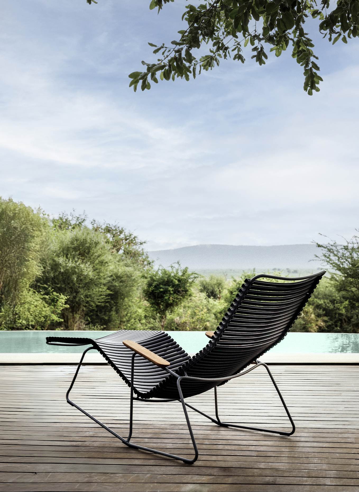 HOUE Gartenliege CLICK: SCHWARZ