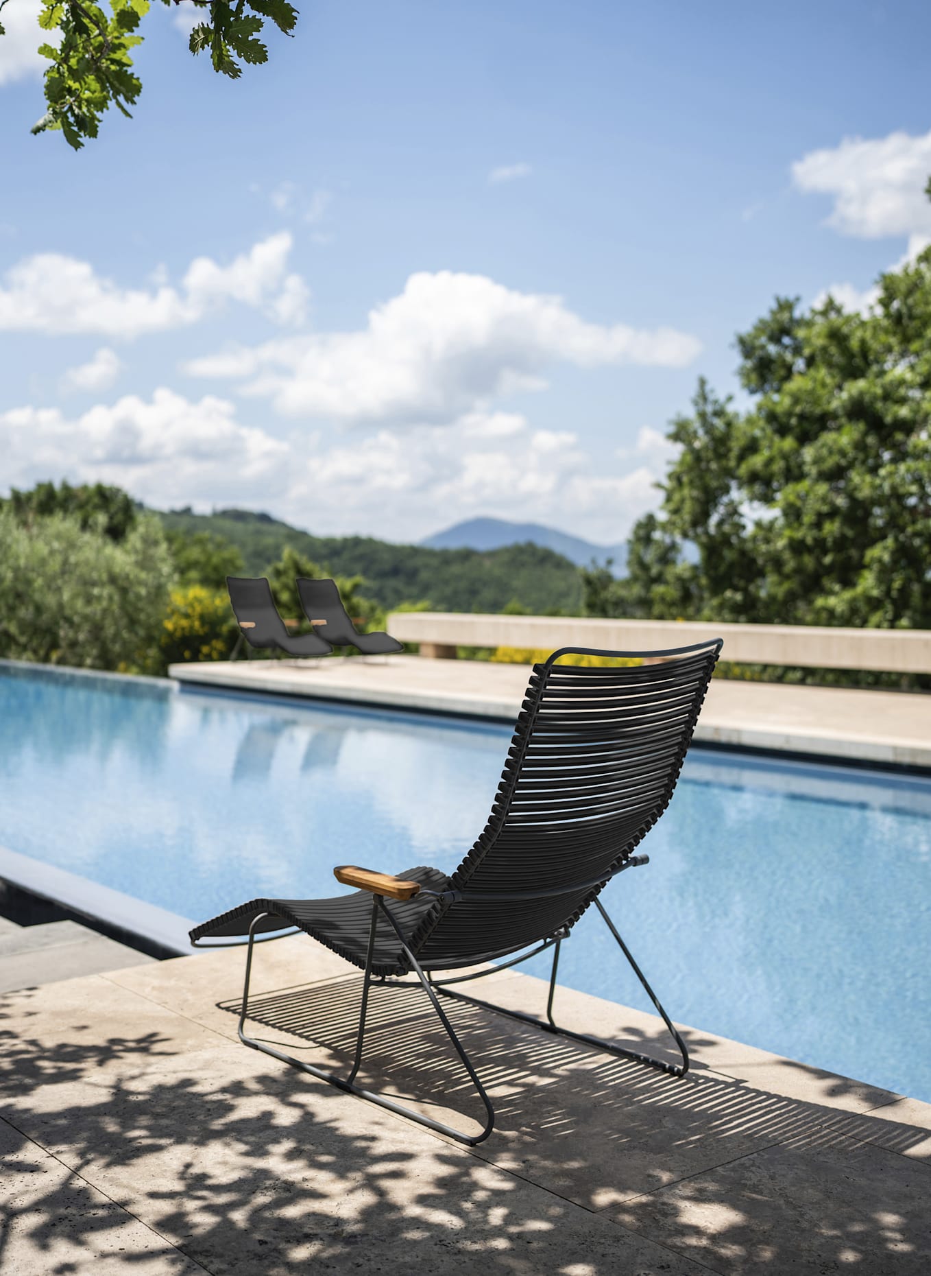 HOUE Sonnenliege CLICK: SCHWARZ