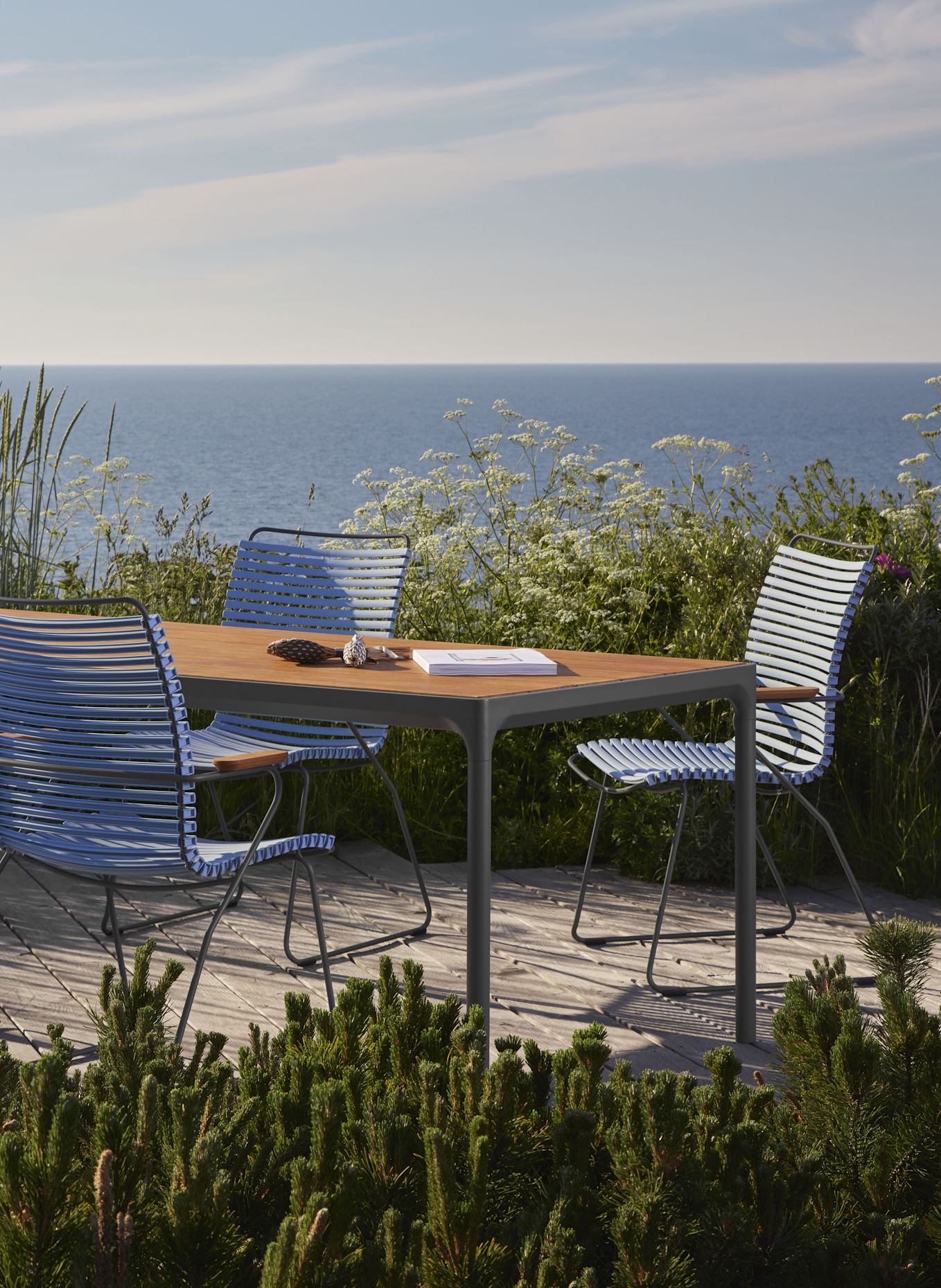 HOUE Gartenstuhl CLICK DINING TALL: BLAU