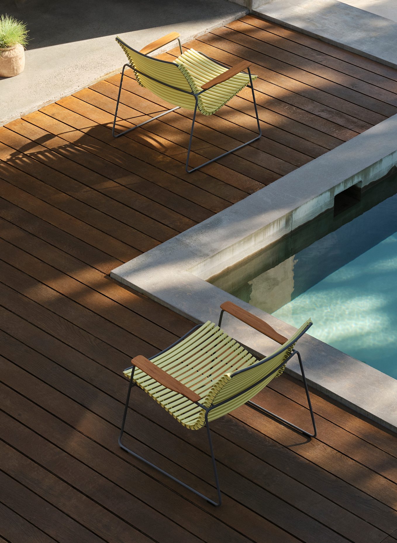 HOUE Loungechair CLICK ROOMY: GELB