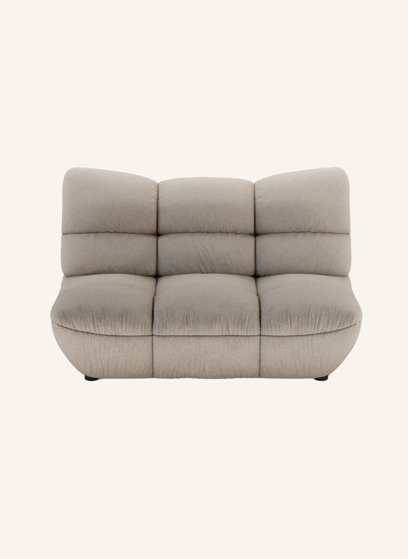 nydo Pomodoro 2-Sitzer Sofa Flachgewebe: TAUPE