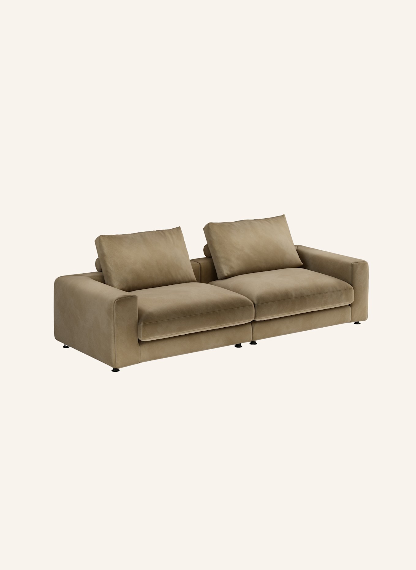 nydo 3-Sitzer Sofa MOSLER Velours: TAUPE