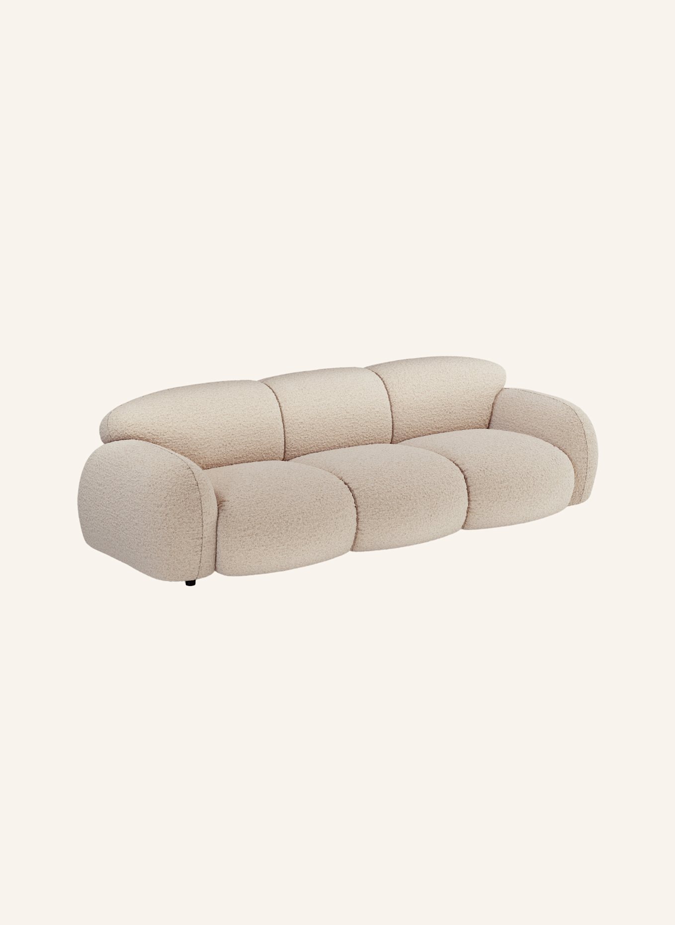 nydo 3-Sitzer Sofa MONDINO Boucle: CREME