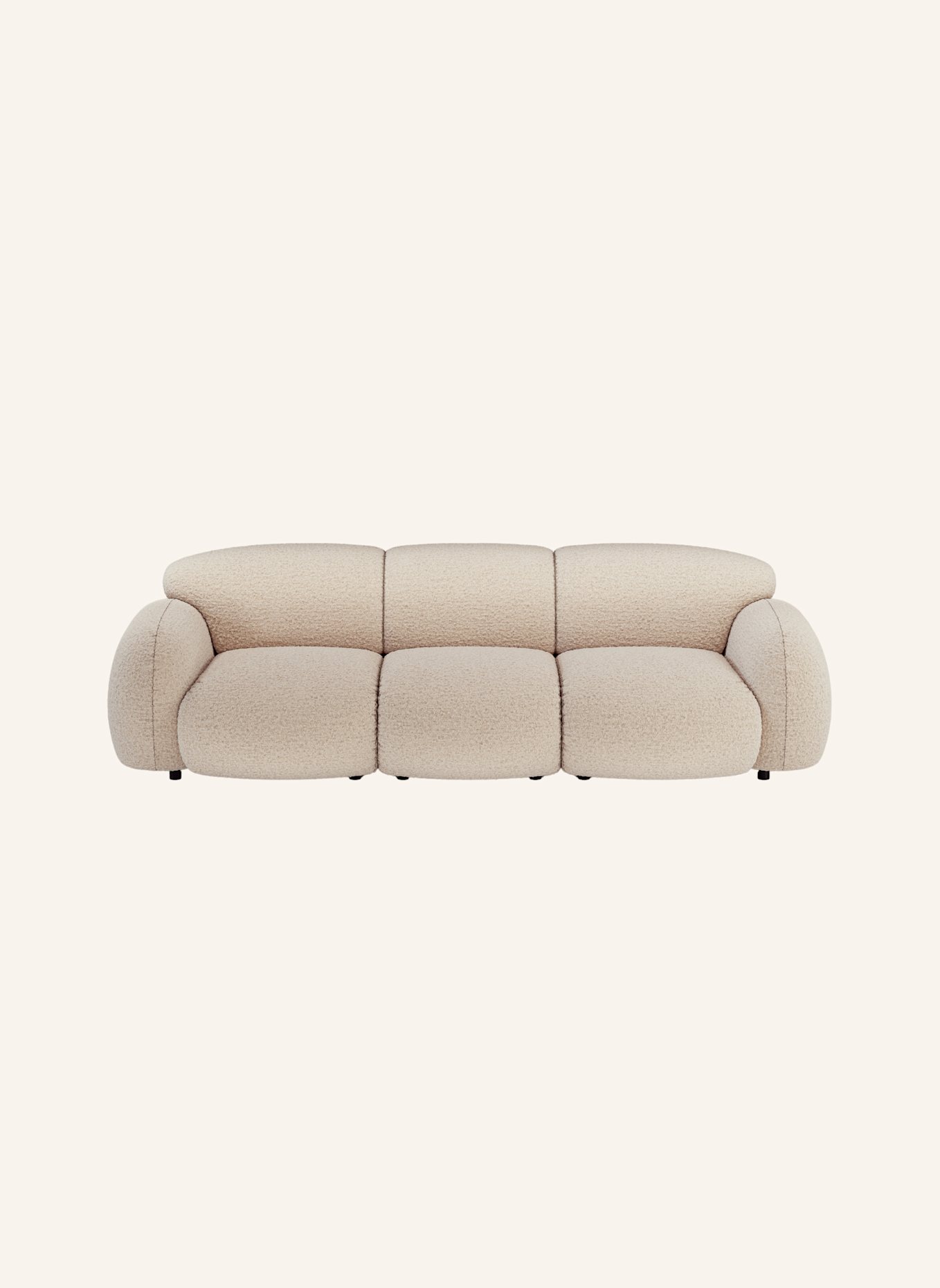 nydo 3-Sitzer Sofa MONDINO Boucle: CREME