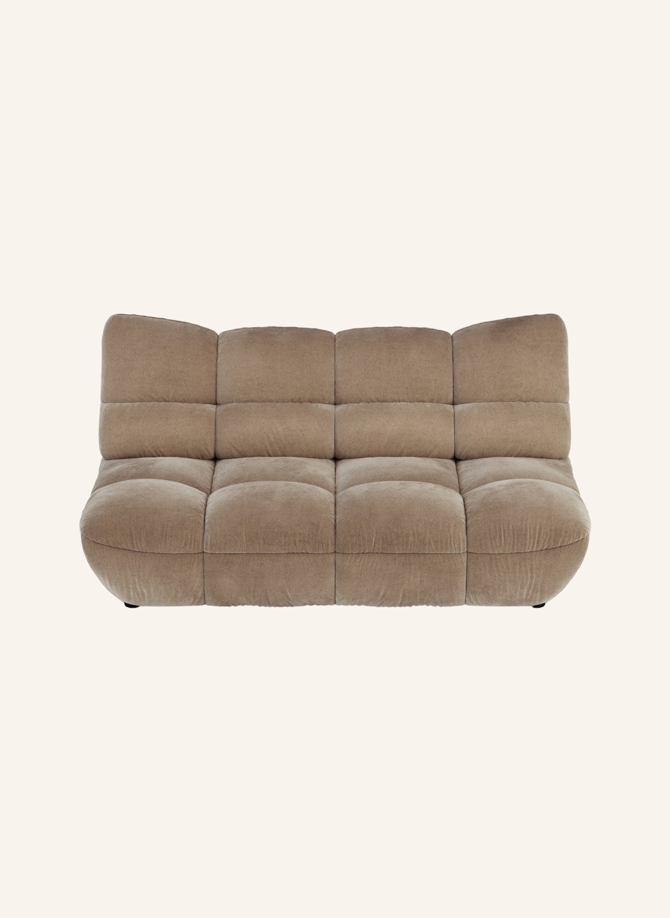 nydo 3-Sitzer Sofa POMODORO Velours: TAUPE