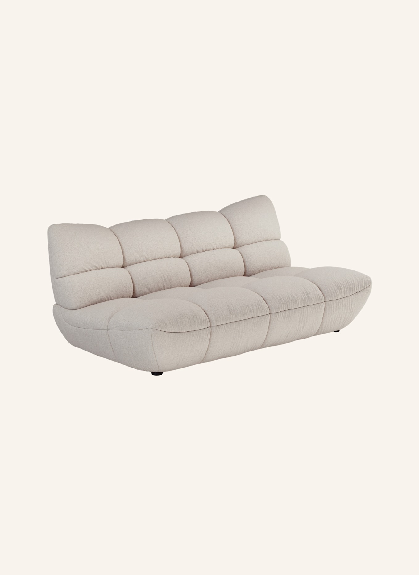 nydo 3-Sitzer Sofa POMODORO Flachgewebe: TAUPE