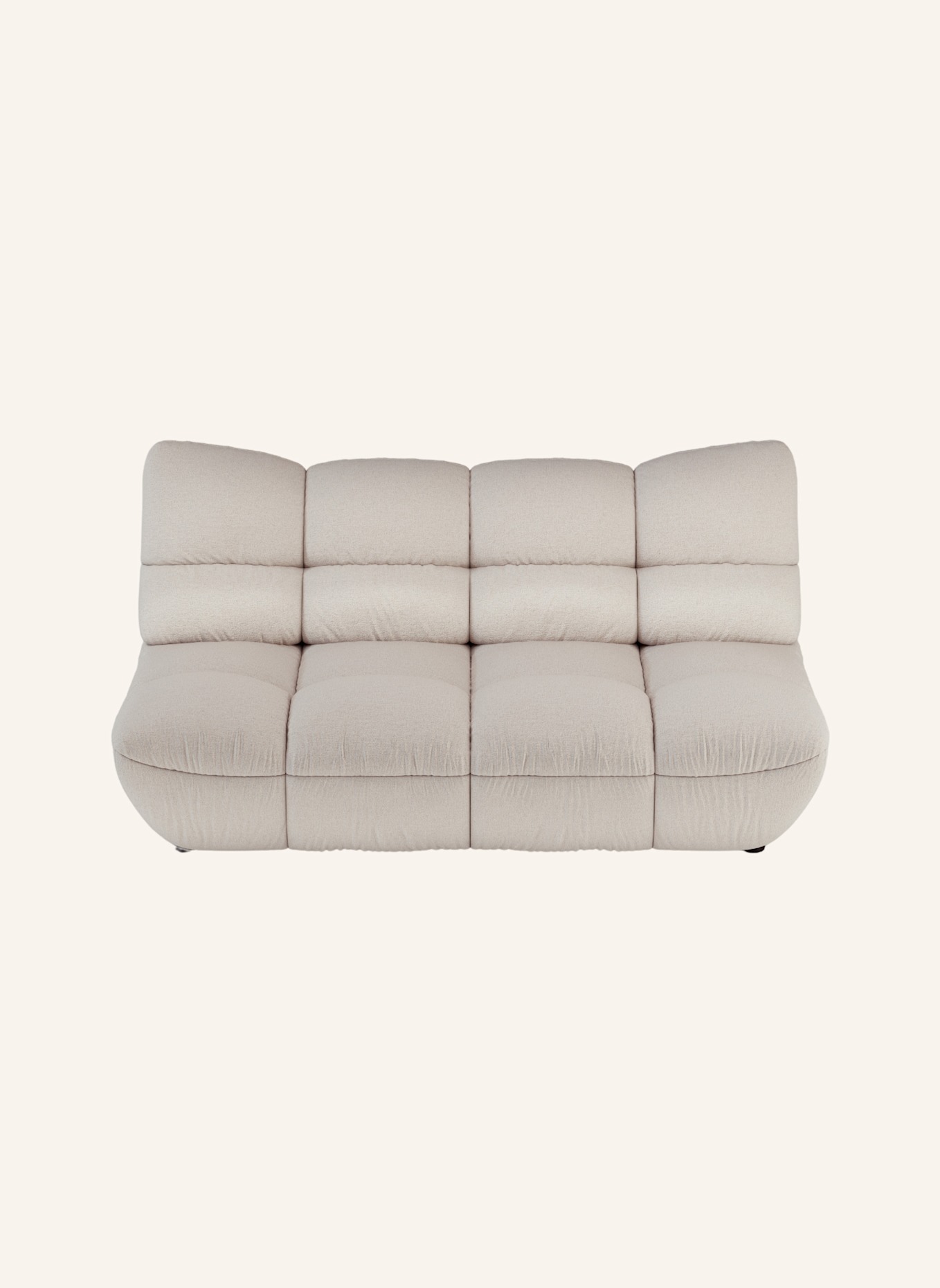 nydo 3-Sitzer Sofa POMODORO Flachgewebe: TAUPE