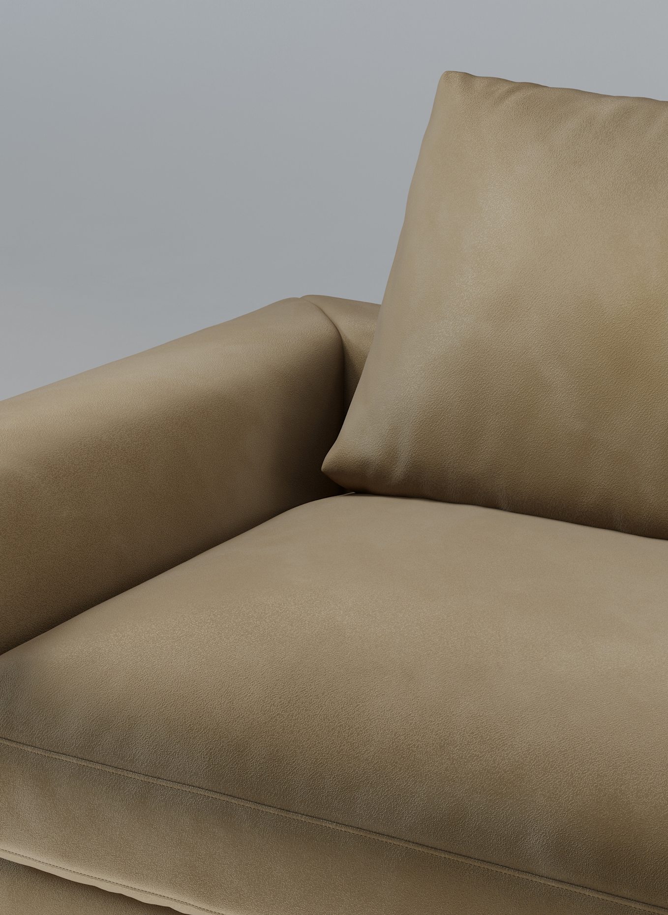 nydo Wohnlandschaft MOSLER, links, Velours: TAUPE