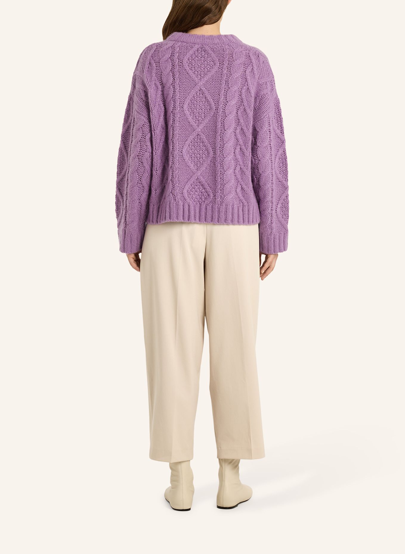 LU REN Gruppe CORALIE Pullover Aus Kaschmir Und Seide: HELLLILA