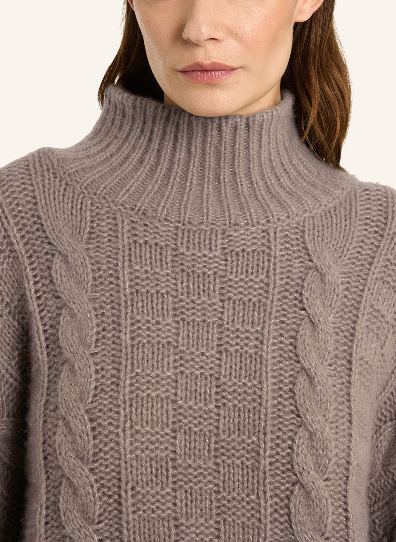 LU REN Pullover JADE aus Kaschmir und Seide: BEIGE