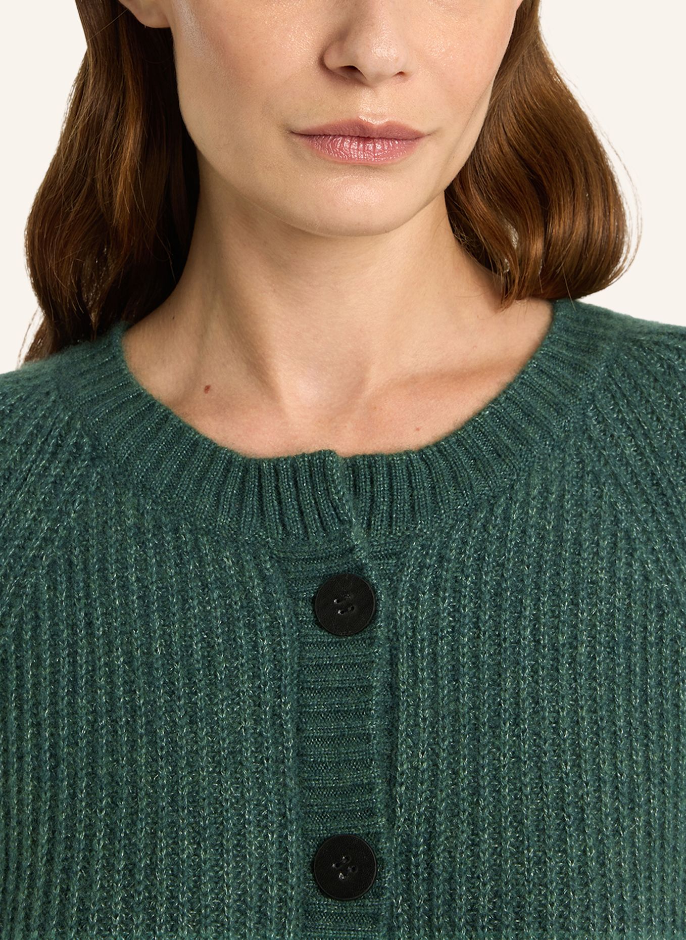 LU REN Cardigan SADIE aus Kaschmir und Seide: GRÜN