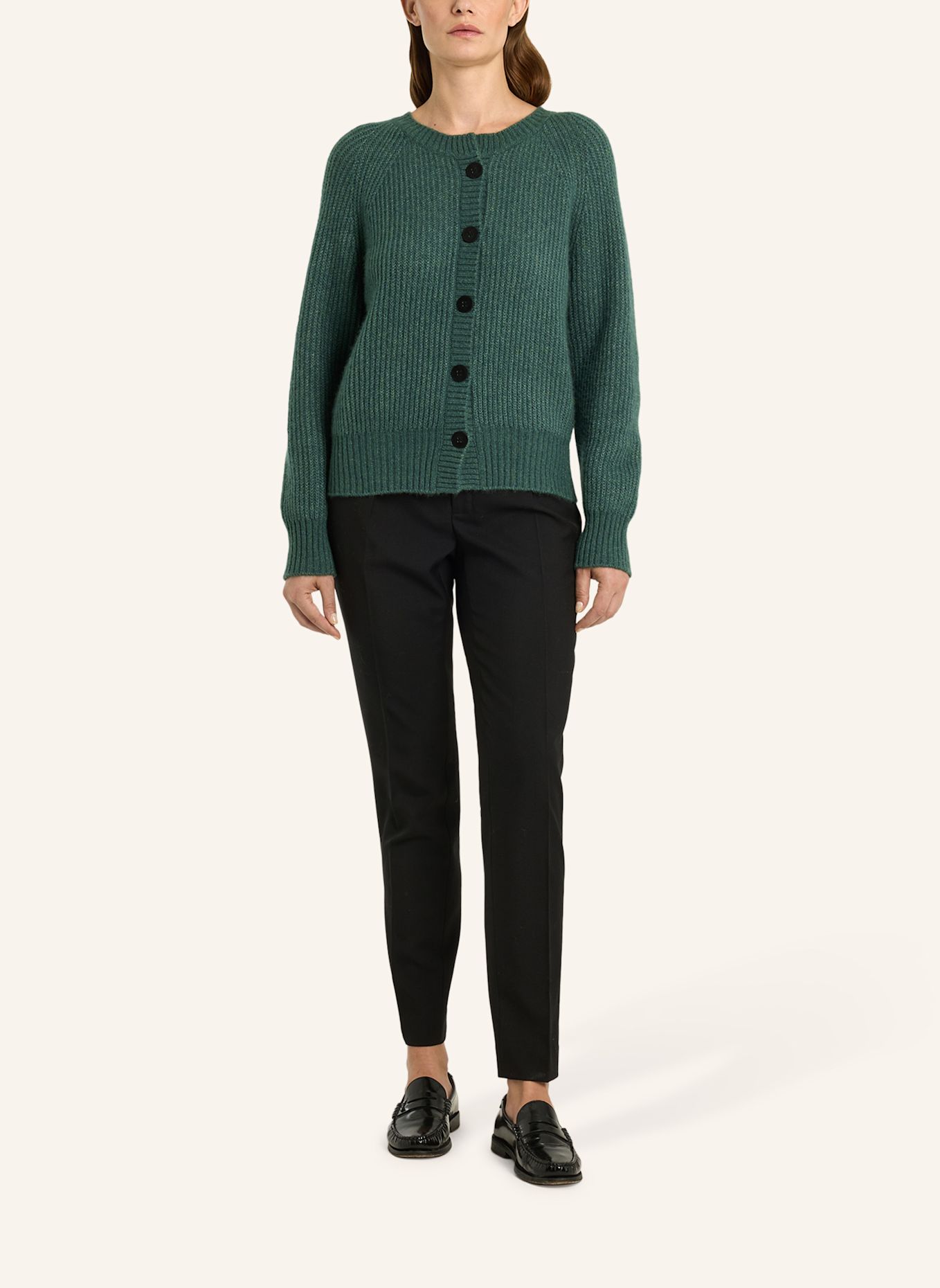 LU REN Cardigan SADIE aus Kaschmir und Seide: GRÜN