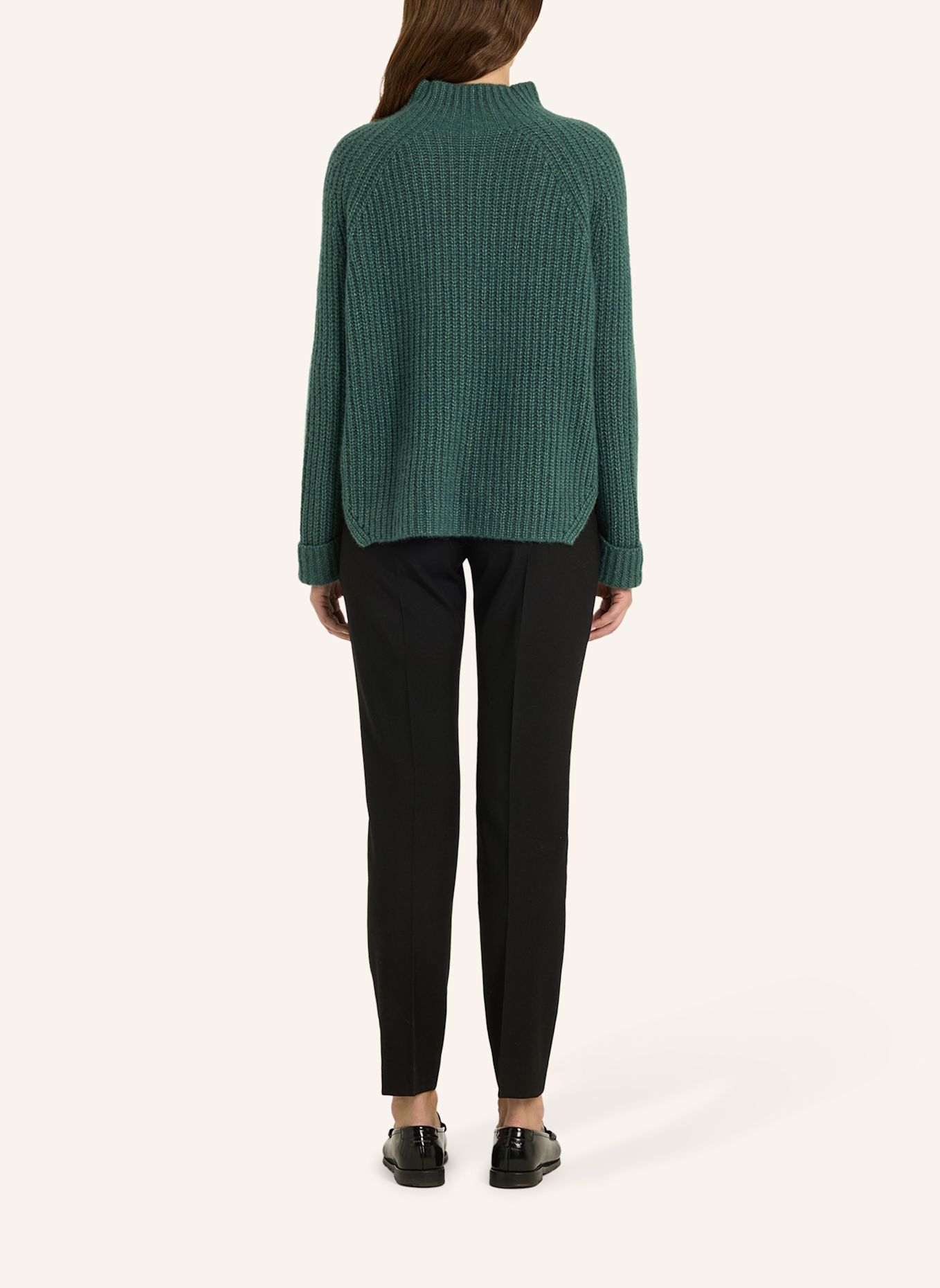 LU REN Pullover YUNA aus Kaschmir und Seide: GRÜN