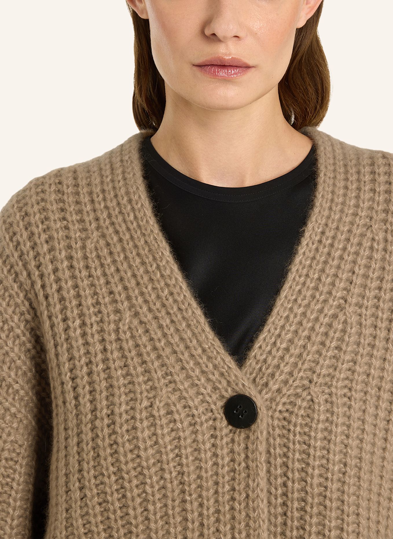 LU REN Cardigan GATHA Aus Kaschmir Und Seide: CAMEL