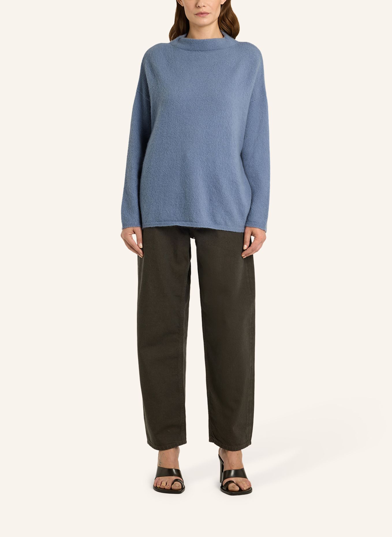 LU REN Pullover Aus Kaschmir Gemisch Naomi: BLAU