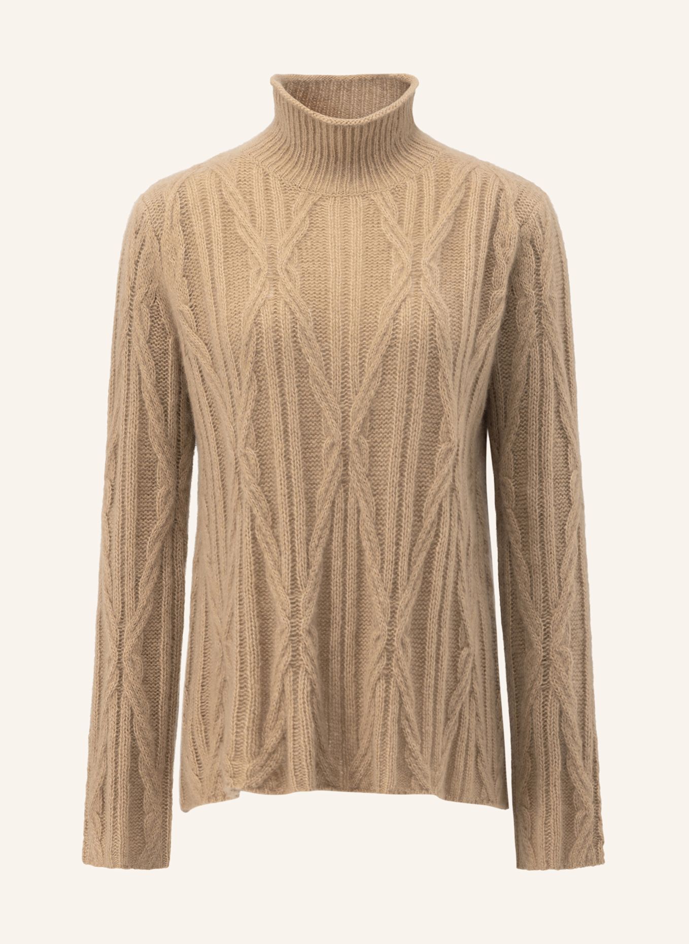 LU REN Pullover ALOWENA aus Kaschmir und Seide: CAMEL