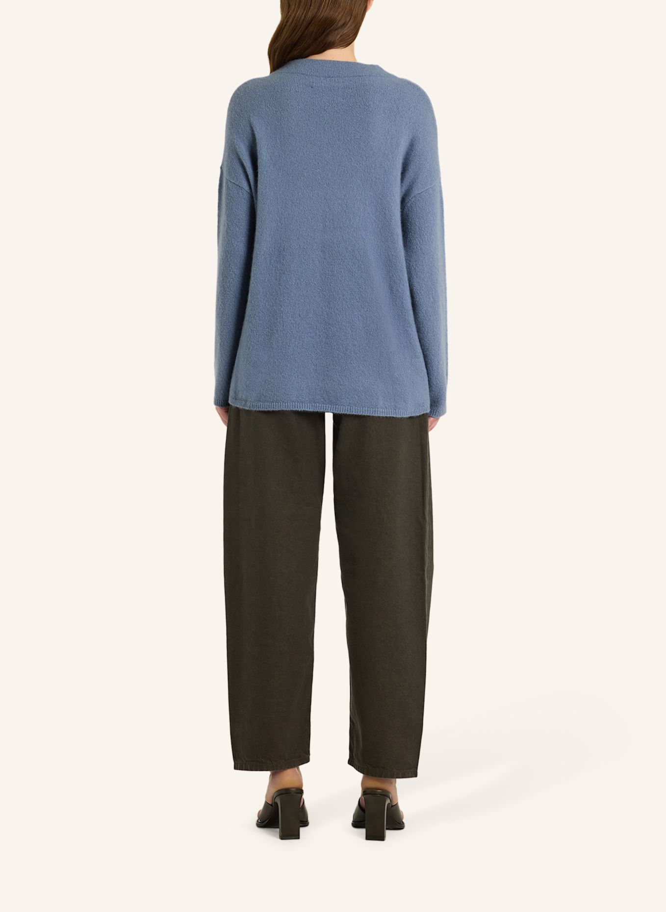 LU REN Pullover Aus Kaschmir Gemisch Naomi: BLAU
