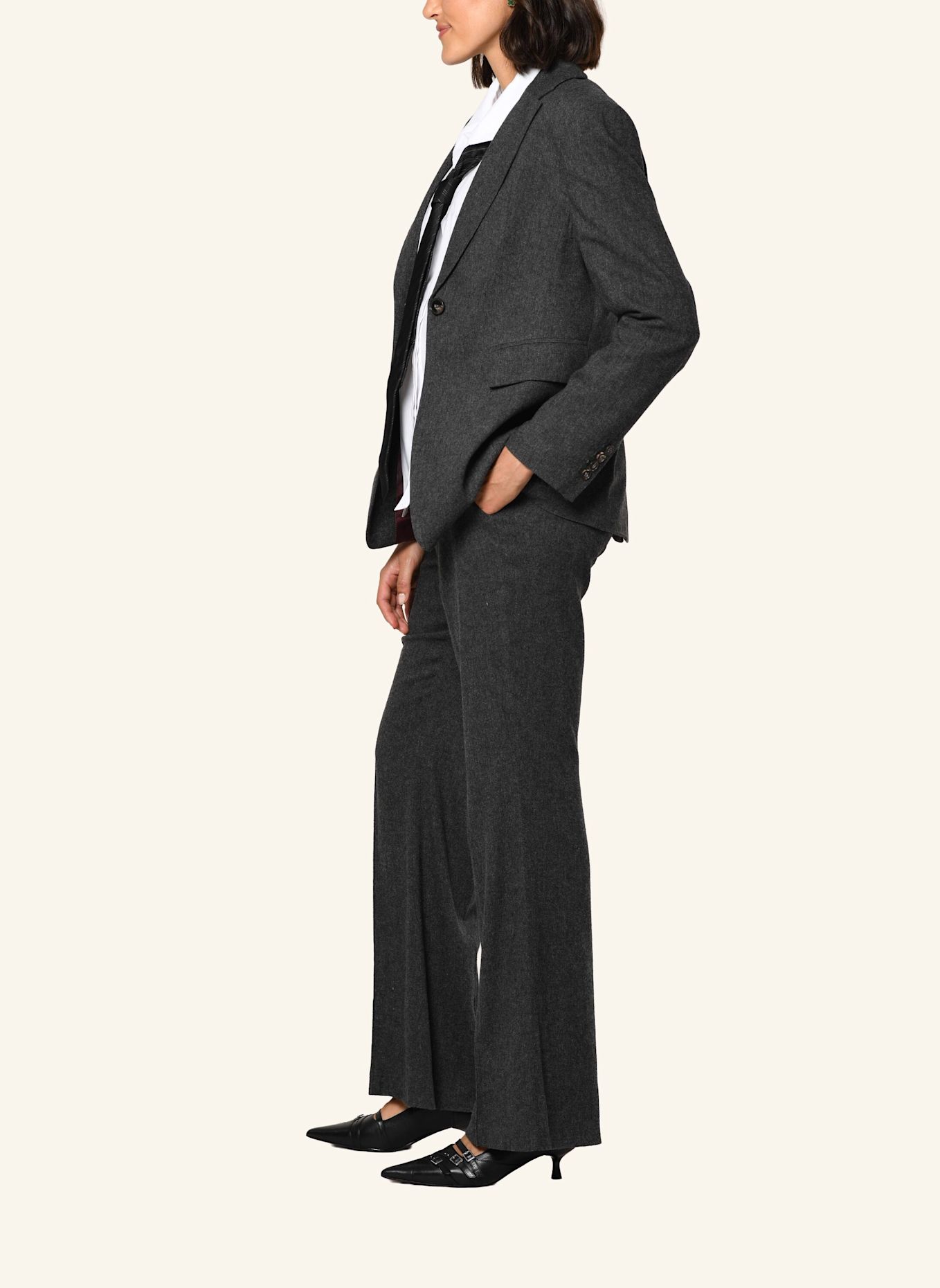 White Label Blazer Blazer: DUNKELGRAU
