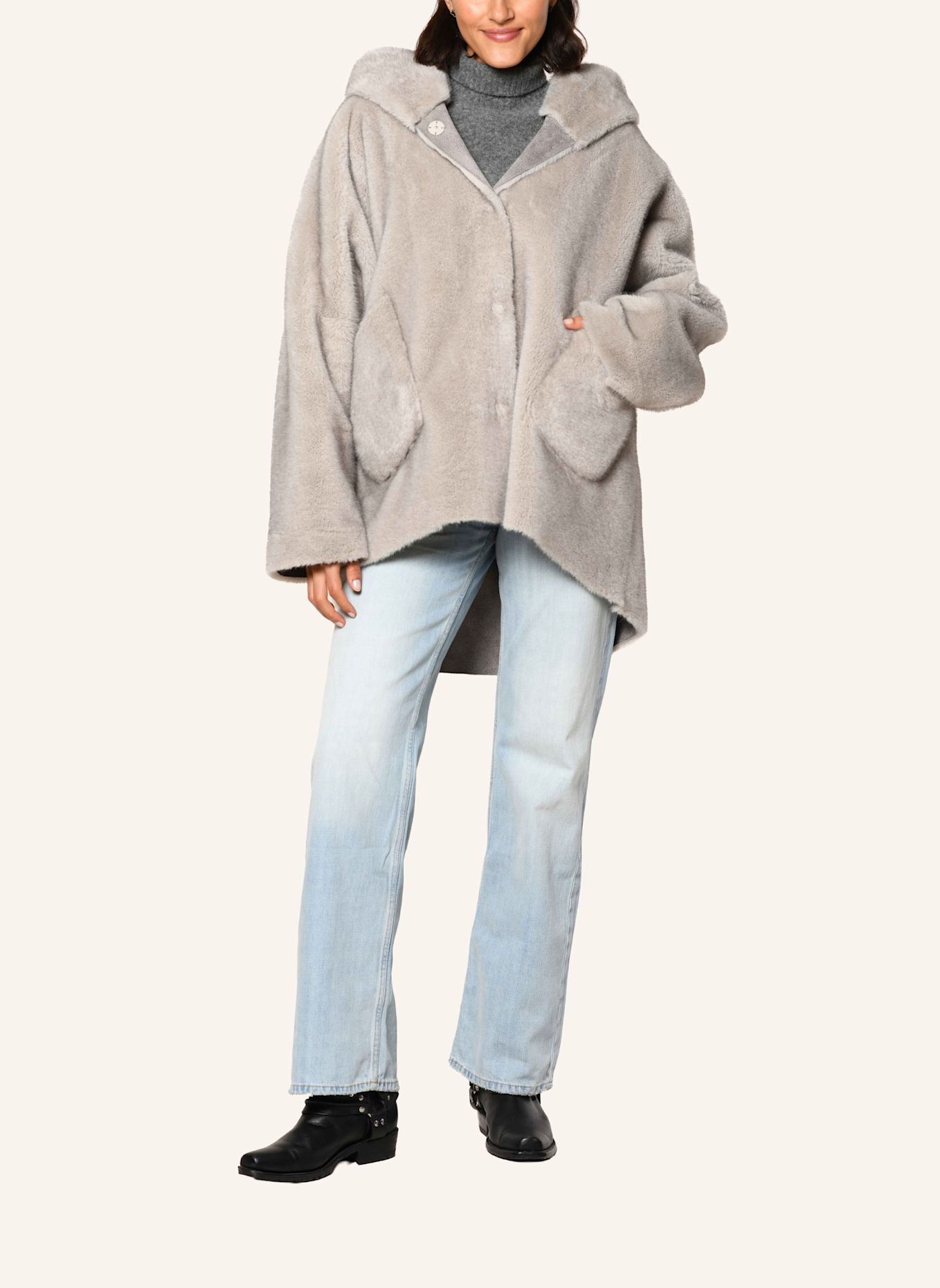 White Label Capejacke Wende-Capejacke: BEIGE