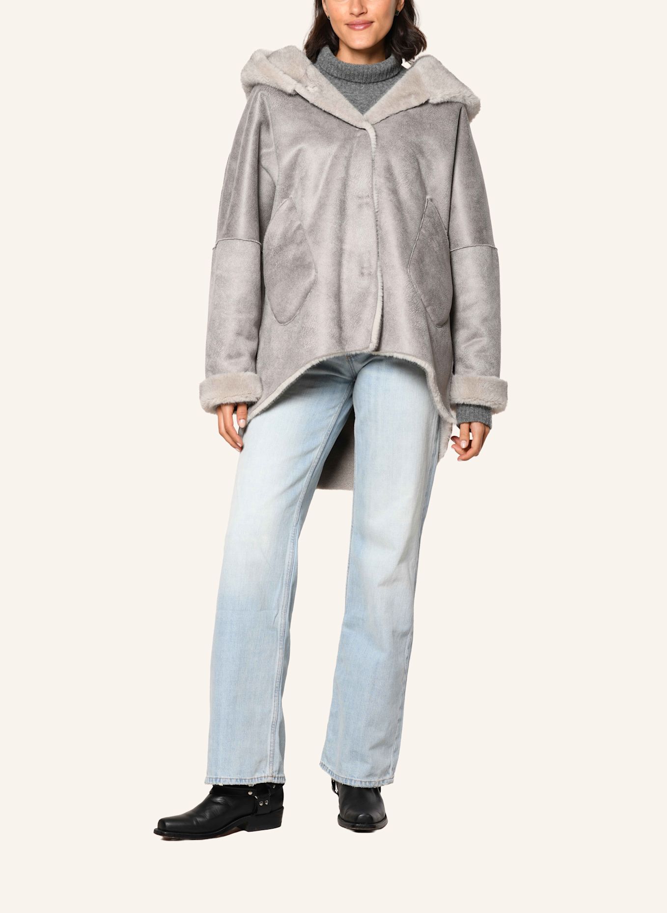 White Label Capejacke Wende-Capejacke: BEIGE