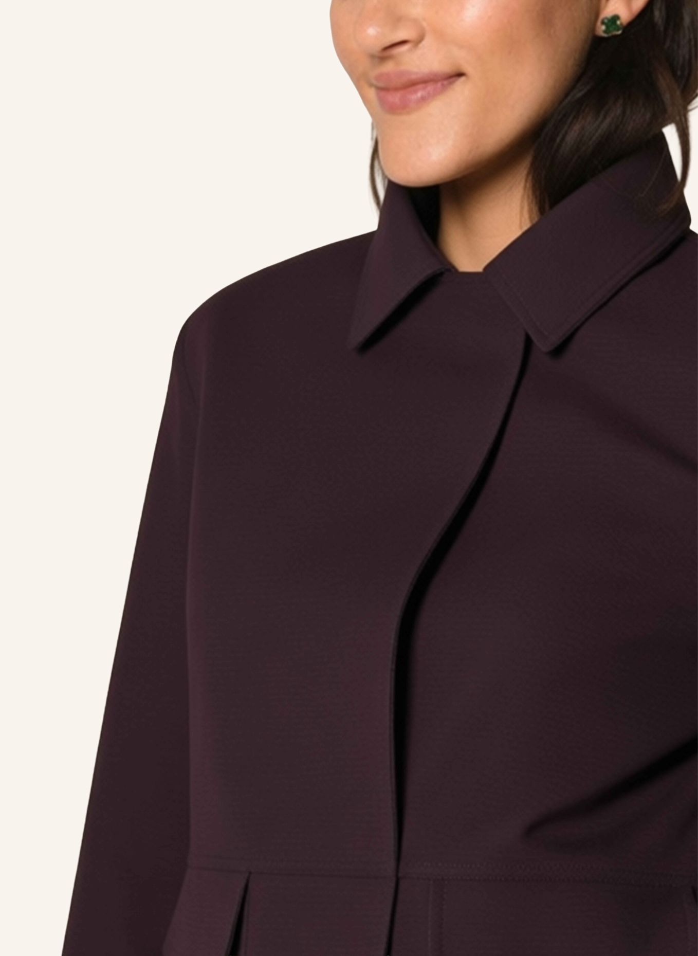 White Label Jacke Scuba Kastenjacke: BRAUN