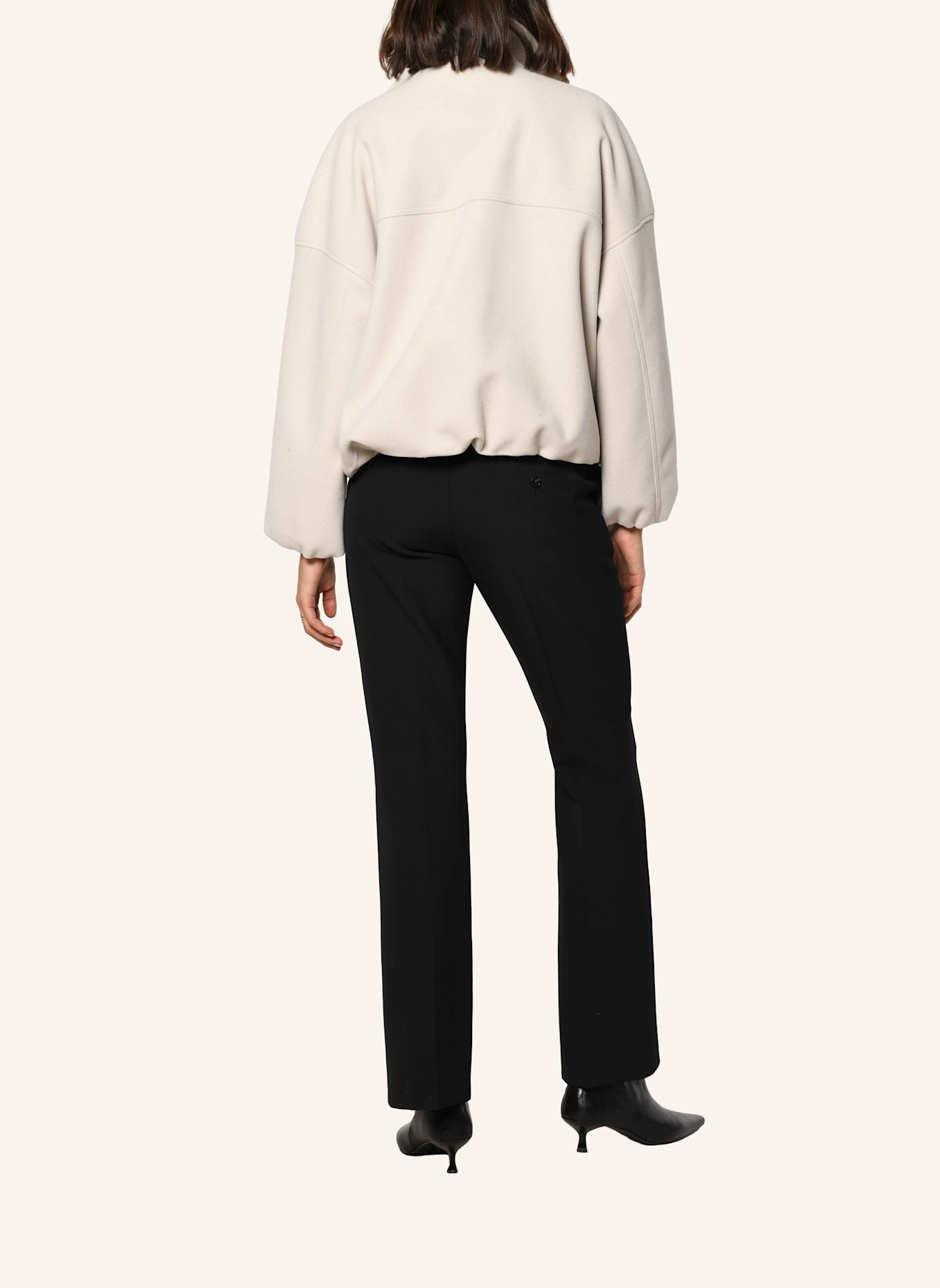White Label Jacke Blouson in Wolloptik: CREME