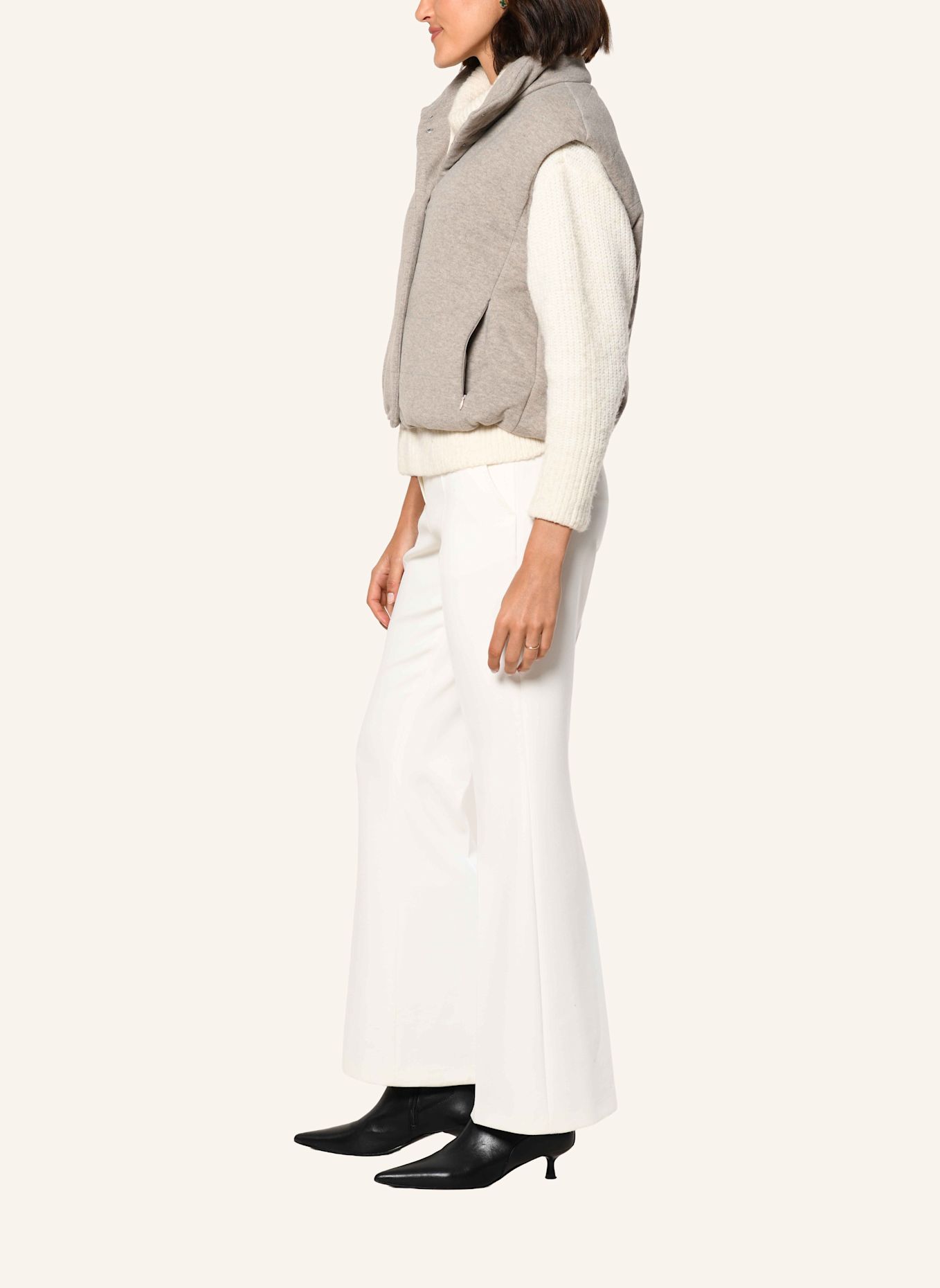 White Label Steppweste Jersey Steppweste: TAUPE