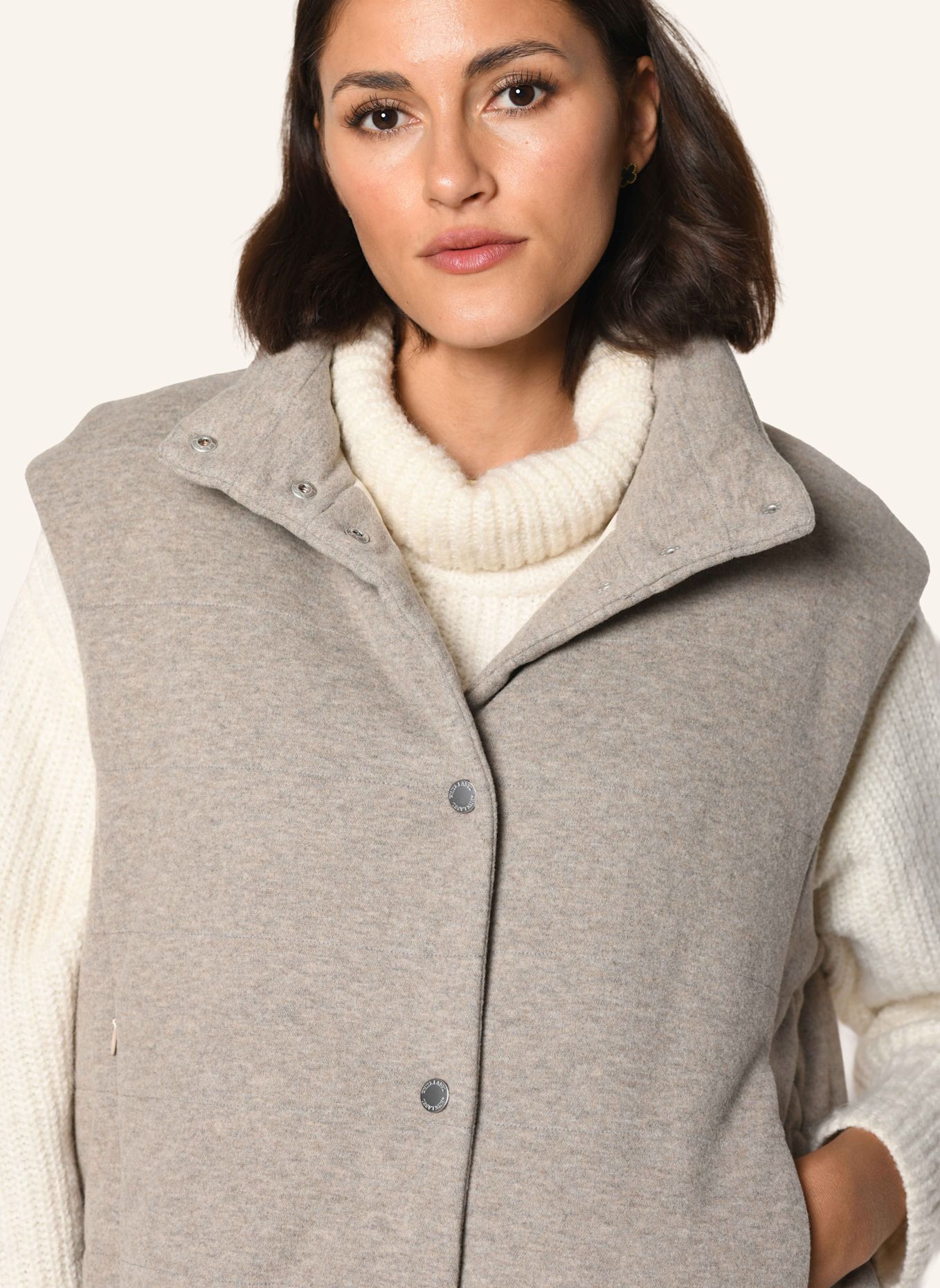 White Label Steppweste Jersey Steppweste: TAUPE