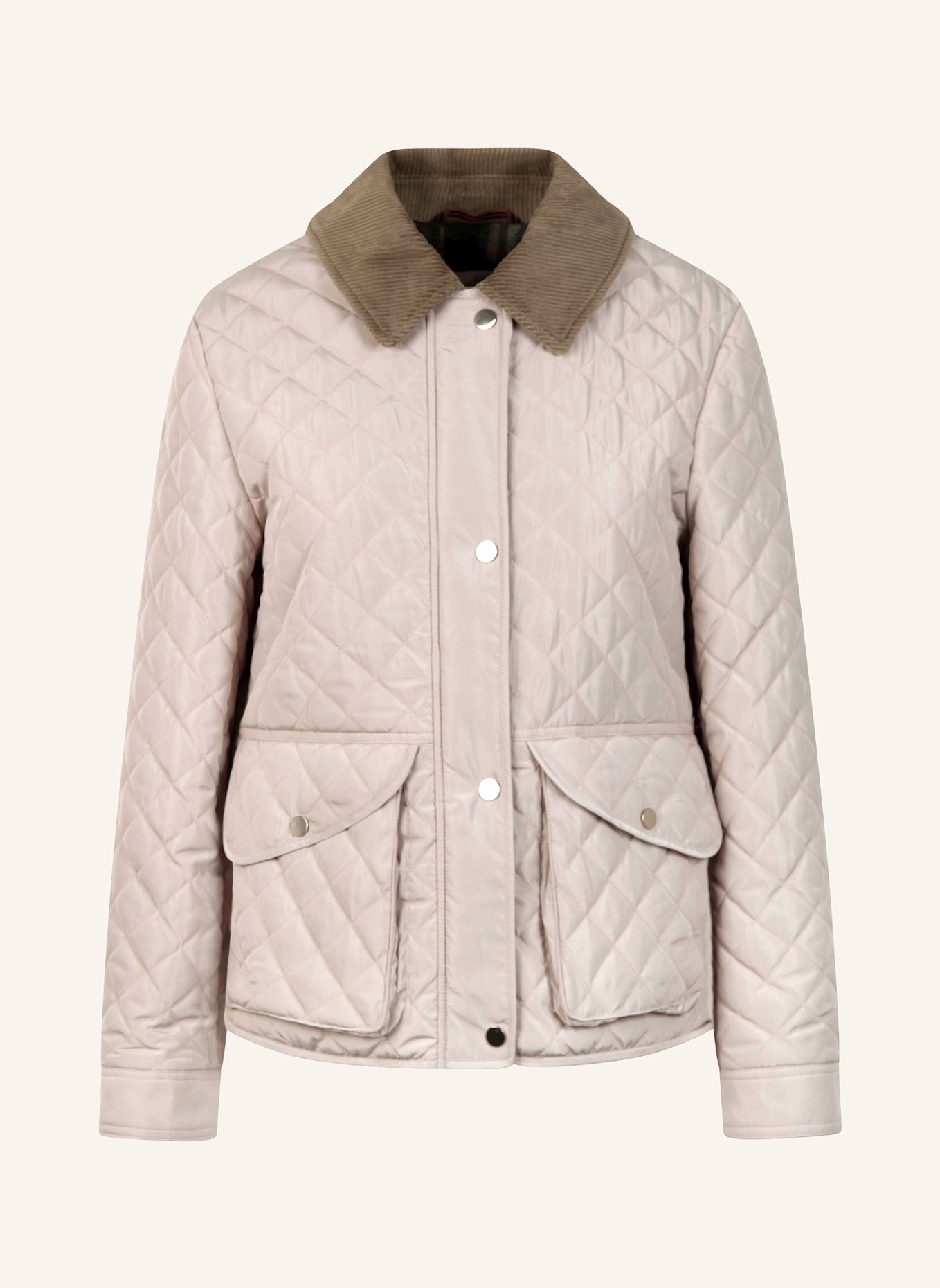 White Label Jacke Steppjacke mit Cordkragen: GRAU