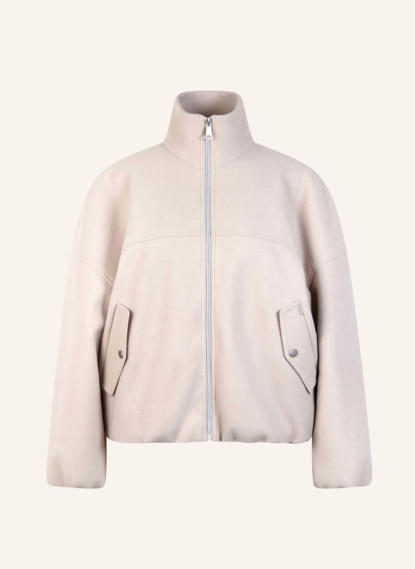 White Label Jacke Blouson in Wolloptik: CREME