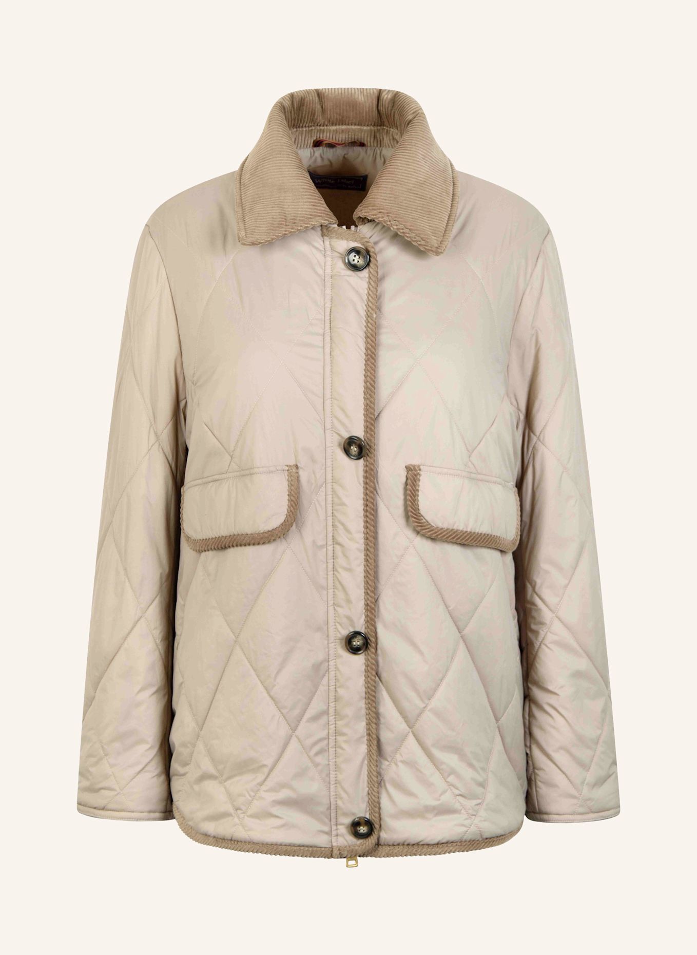 White Label Jacke Steppjacke mit Cordkragen: BEIGE