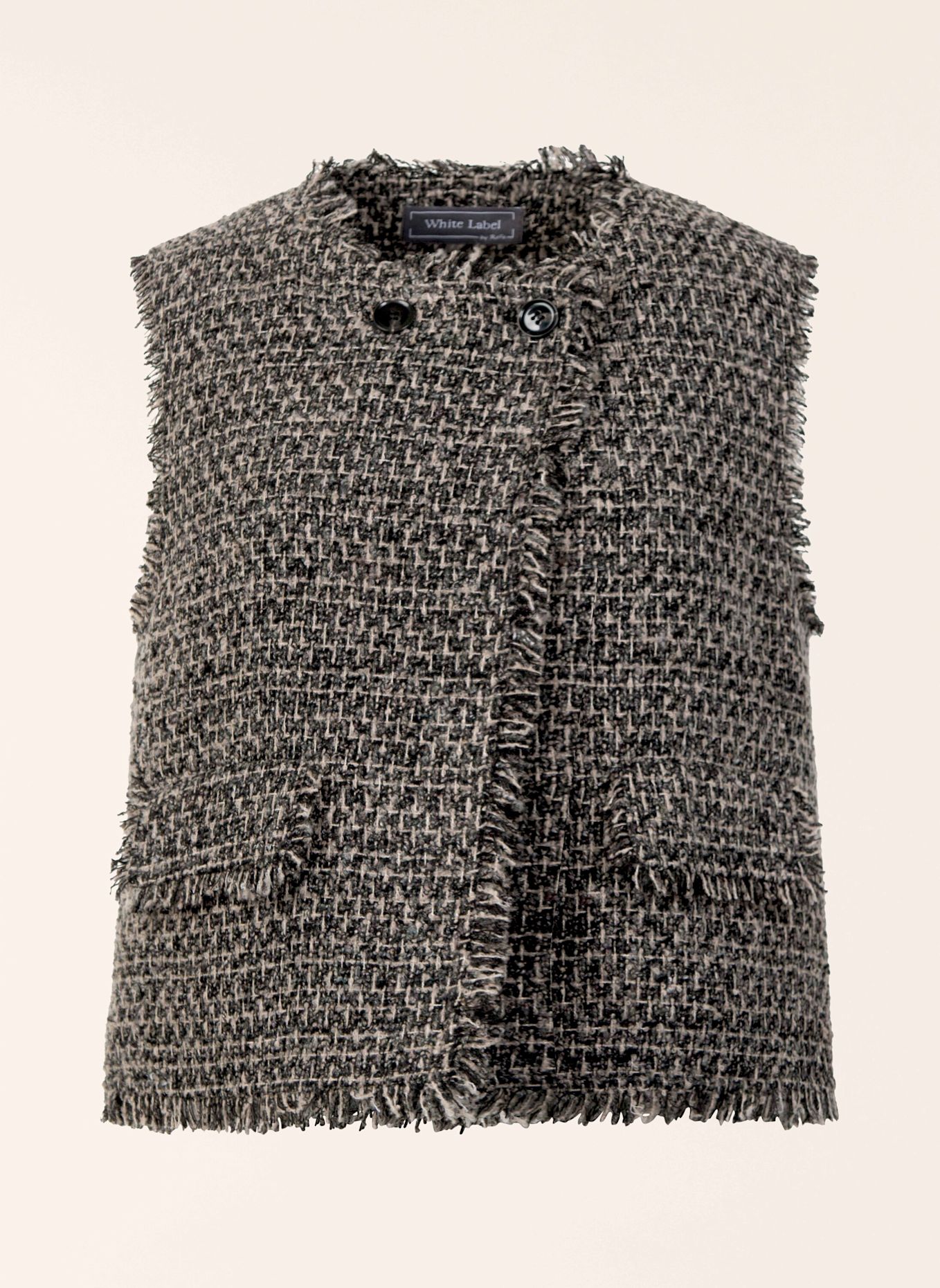 White Label Weste Bouclé Weste: GRAU