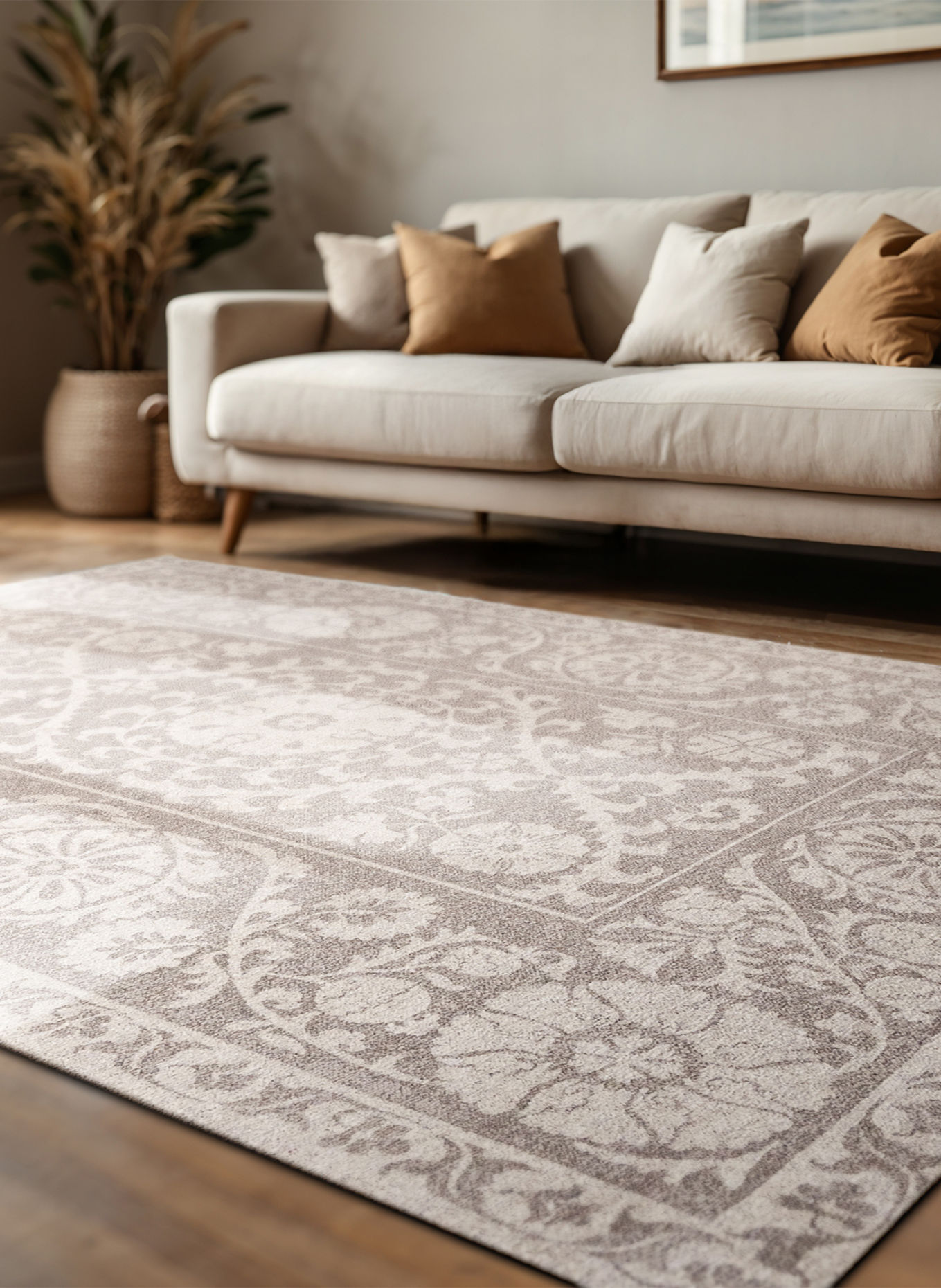 louis de poortere Tapijt ANTIQUARIAN SUZANI: BEIGE