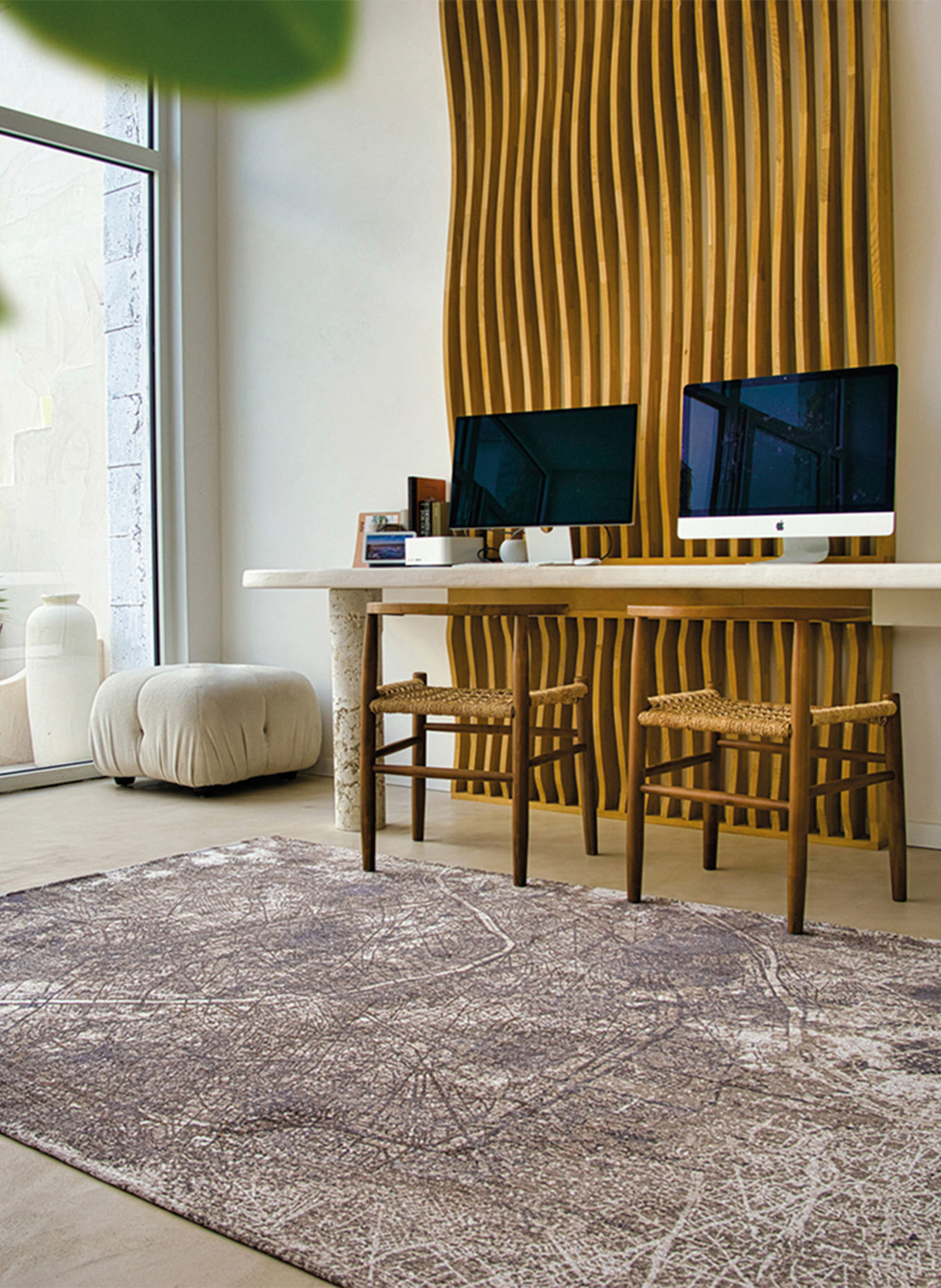 louis de poortere CITIES PARIS SPACE TRIP Rug: GRAY