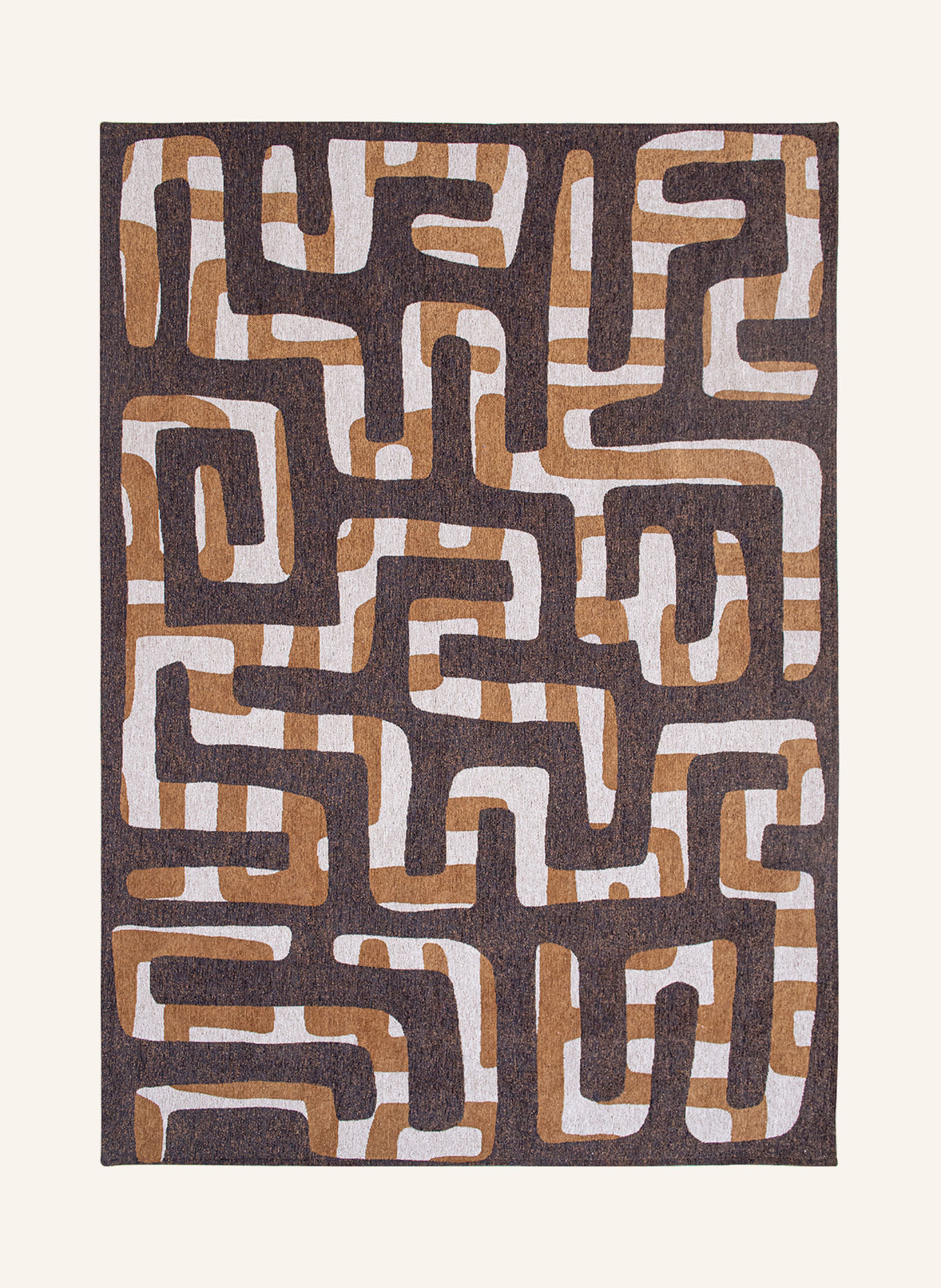 louis de poortere CRAFT KUBA Rug: BROWN