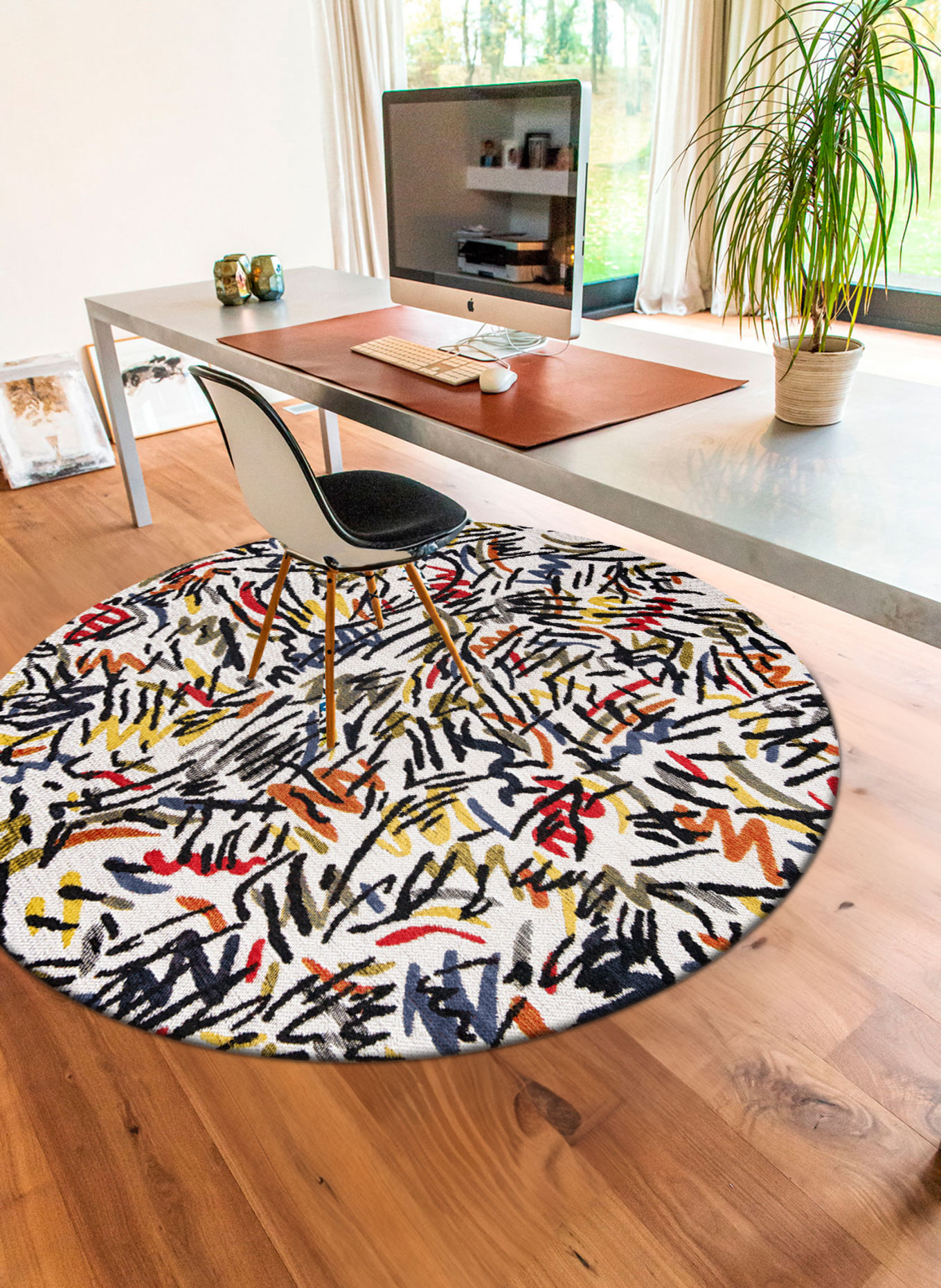 louis de poortere GALLERY GRAFFITO STREET GRAPH Rug: PINK