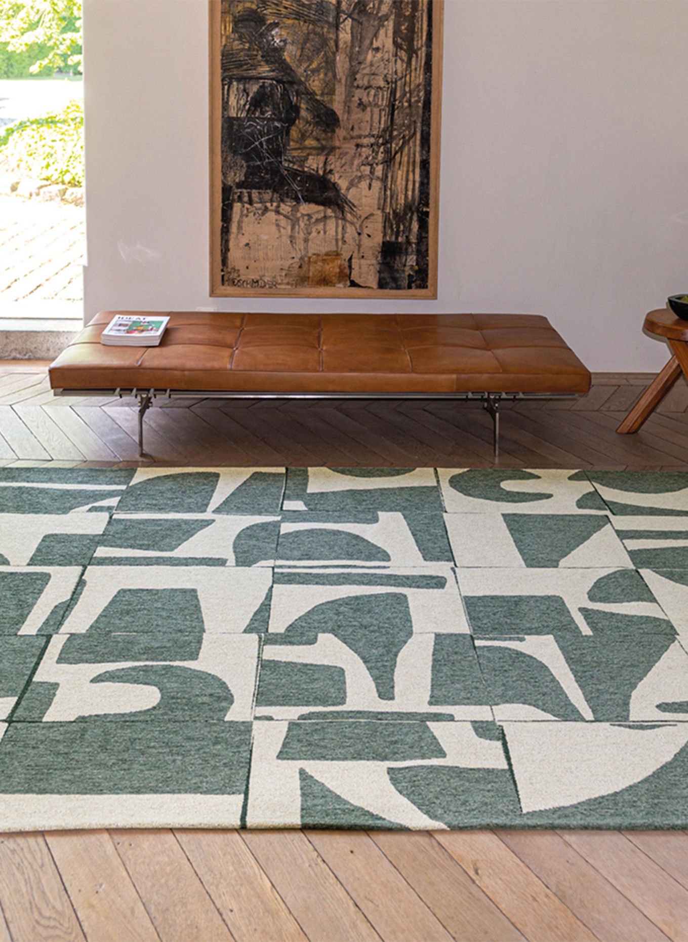 louis de poortere Tapijt CRAFT PAPERCUT: GROEN