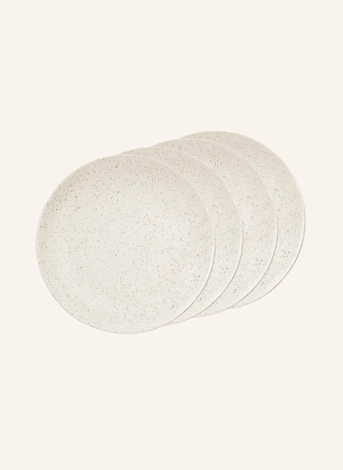 BROSTE COPENHAGEN 4er-Set Speiseteller NORDIC VANILLA