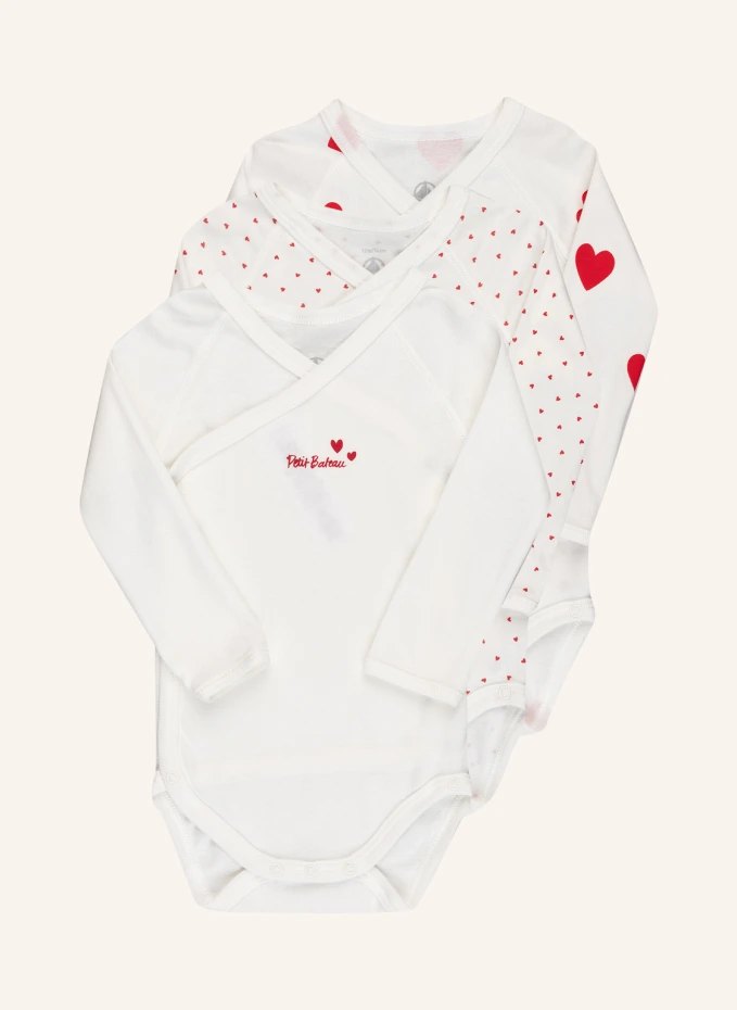 PETIT BATEAU 3er-Pack Wickelbodies