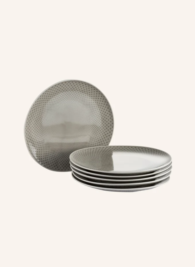 Rosenthal 6er-Set Dessertteller JUNTO PEARL GREY