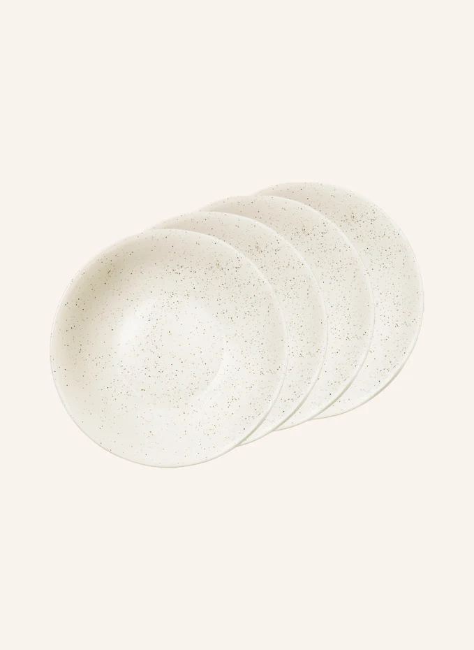 BROSTE COPENHAGEN 4er-Set Speiseteller NORDIC VANILLA