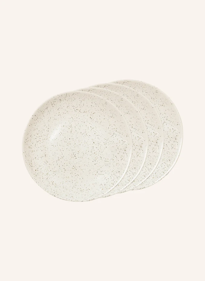 BROSTE COPENHAGEN 4er-Set Dessertteller NORDIC VANILLA