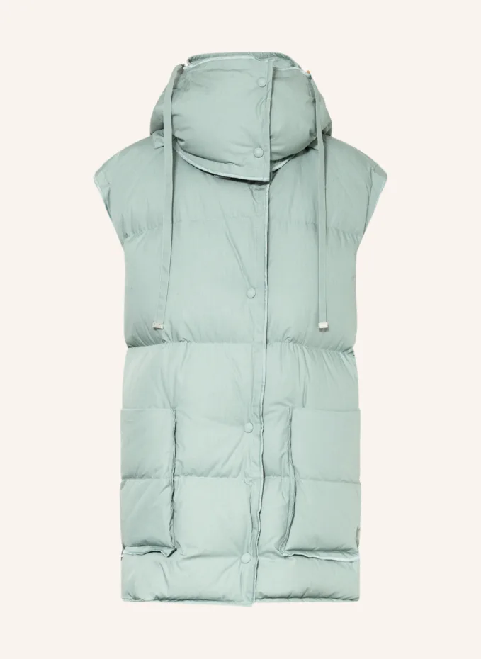 MONCLER GENIUS Oversized-Daunenweste BATTY mit abnehmbarer Kapuze