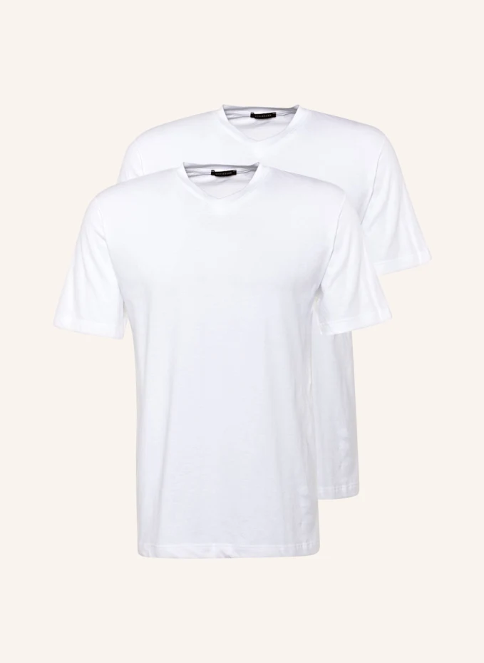 SCHIESSER 2er-Pack V-Shirts ESSENTIALS