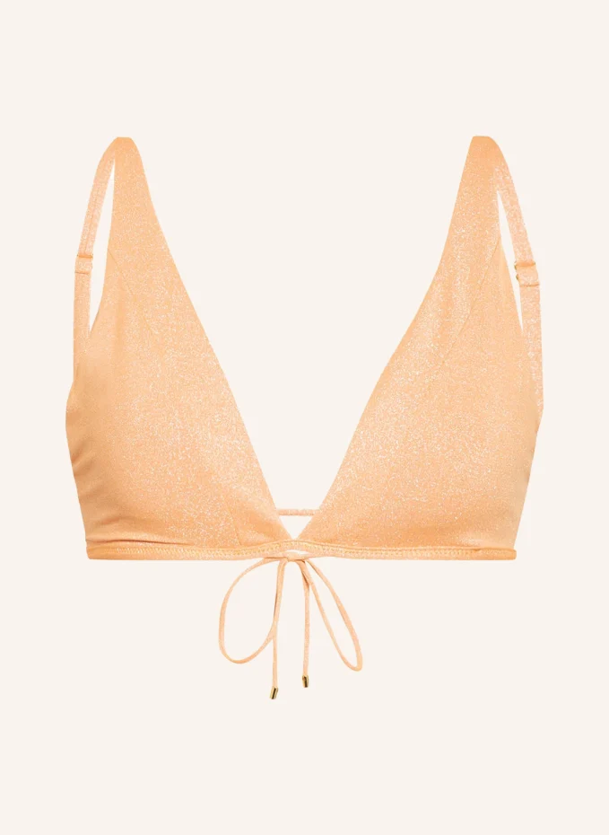 PILYQ Triangel-Bikini-Top CITRINE mit Glitzergarn