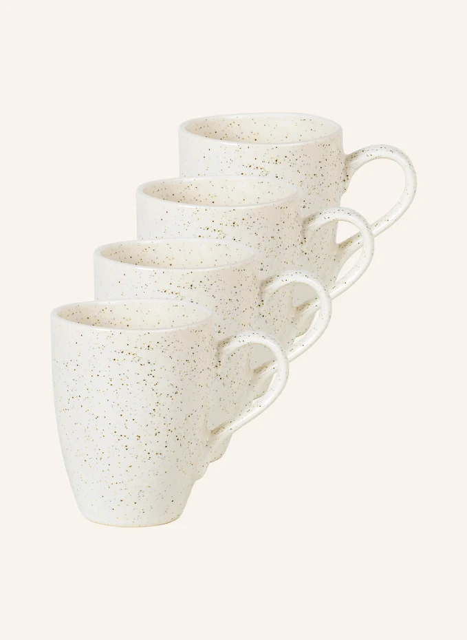 BROSTE COPENHAGEN 4er-Set Henkelbecher NORDIC VANILLA